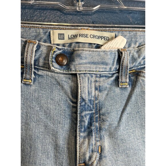 Gap Low Rise Cropped Denim Jeans Women Size 8 - Picture 3 of 8